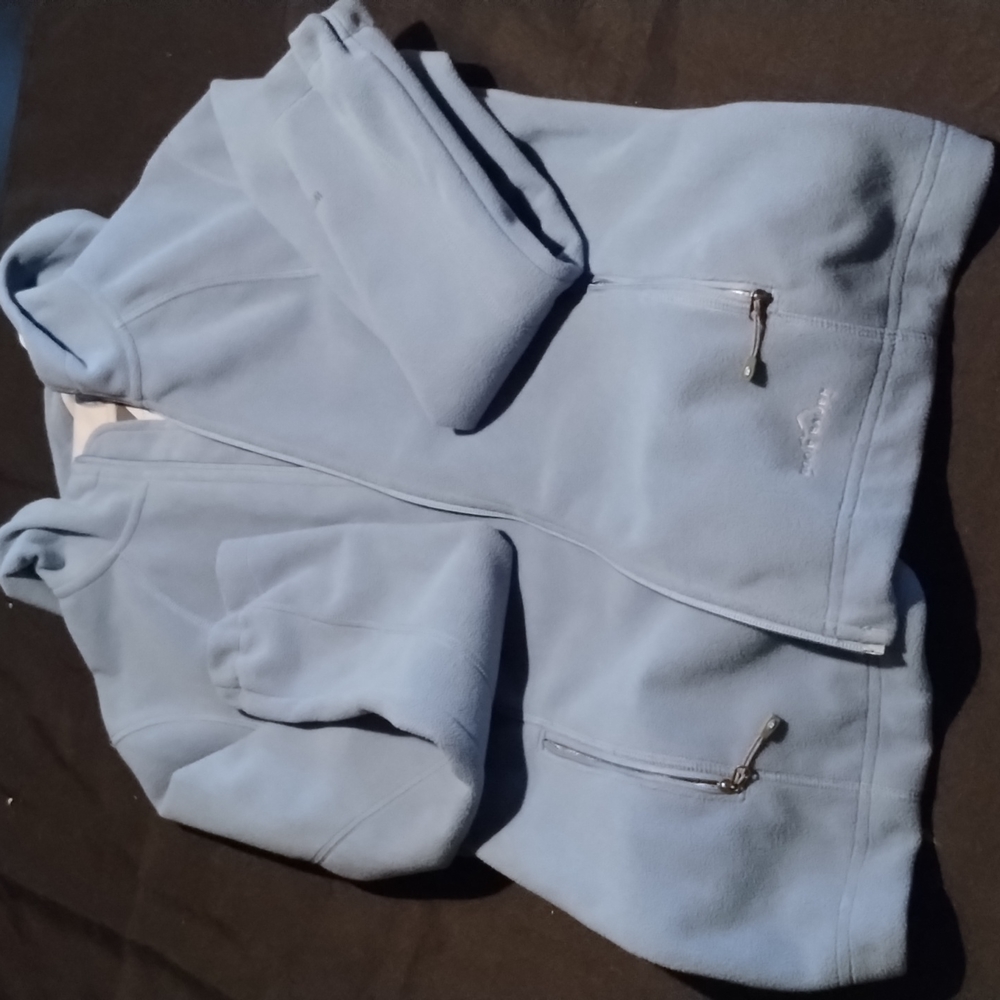 Eddie Bauer Woman's Windcutter Jacket/coat with Hood Light Blue - Picture 1 of 16